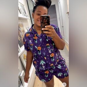 Halloween Themed Purple Pajama Set